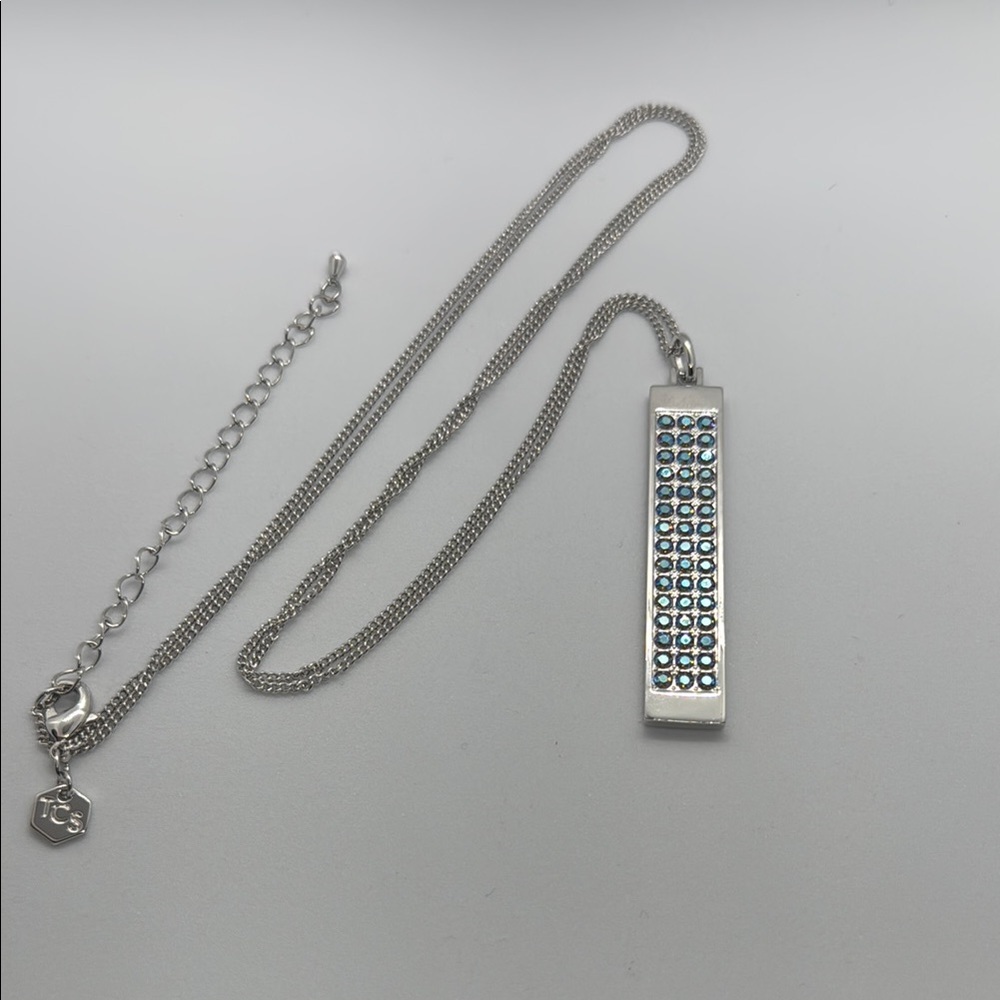 Touchstone Crystal Shimmery Pendant Necklace